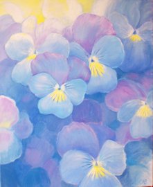 "Violets""  Oil  60x73cm