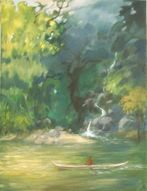 "River trip"  Oil 58x76cm