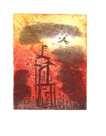 Memorial Etsning 10x13cm